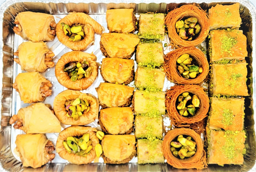 Al-Hamdani Sweets 2.25 lb Baklava Assortment Mix with Pistachio