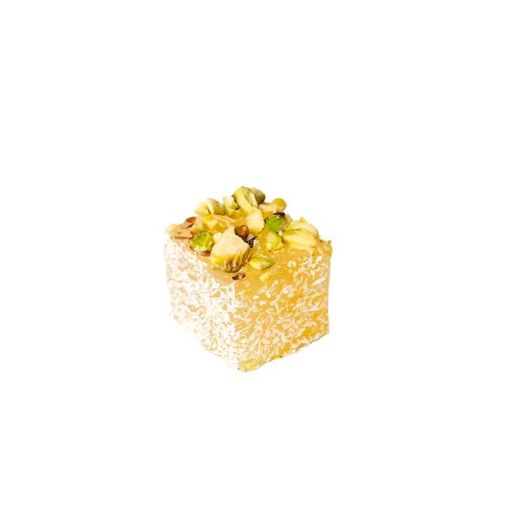 Al Hamdani Sweets .5 lb Turkish Delight Lokum Coconut & Pistachio