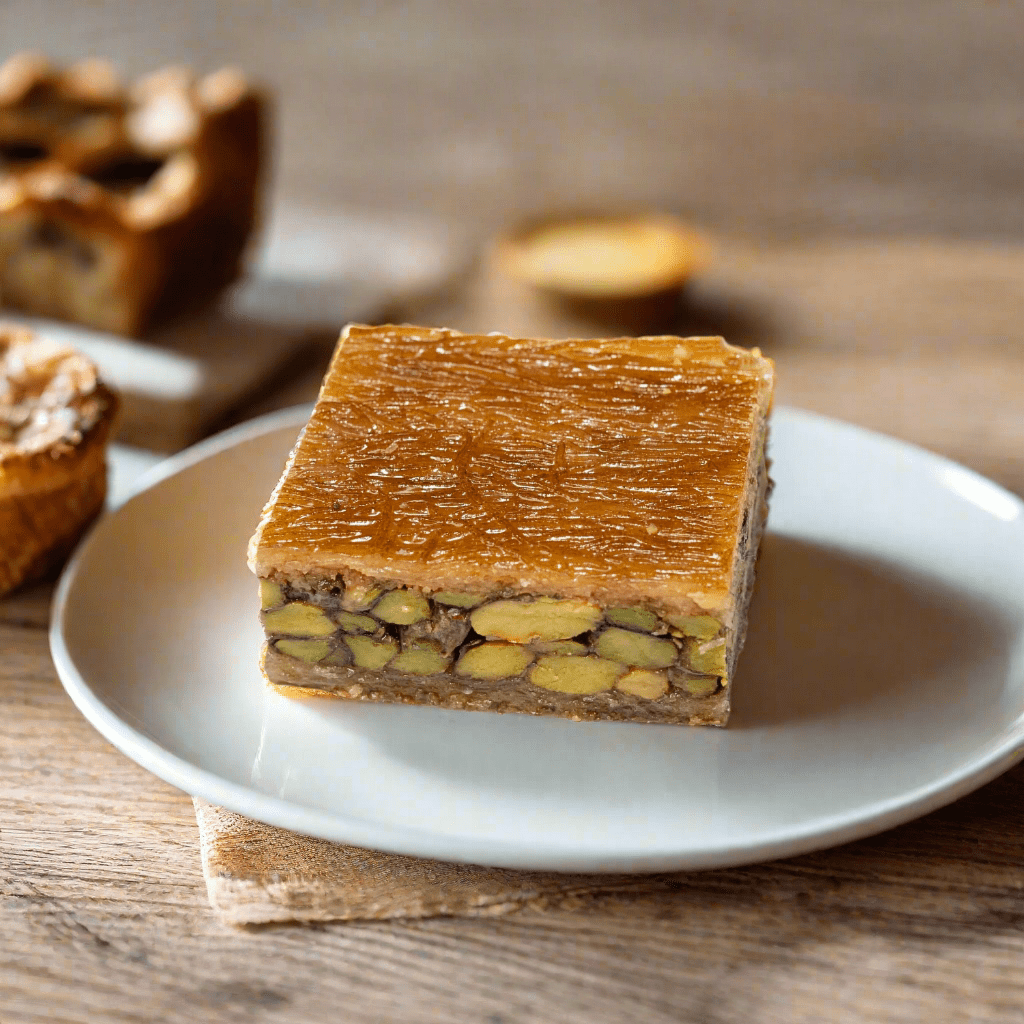 Al Hamdani Sweets Ballourie Brown Pistachio Baklava