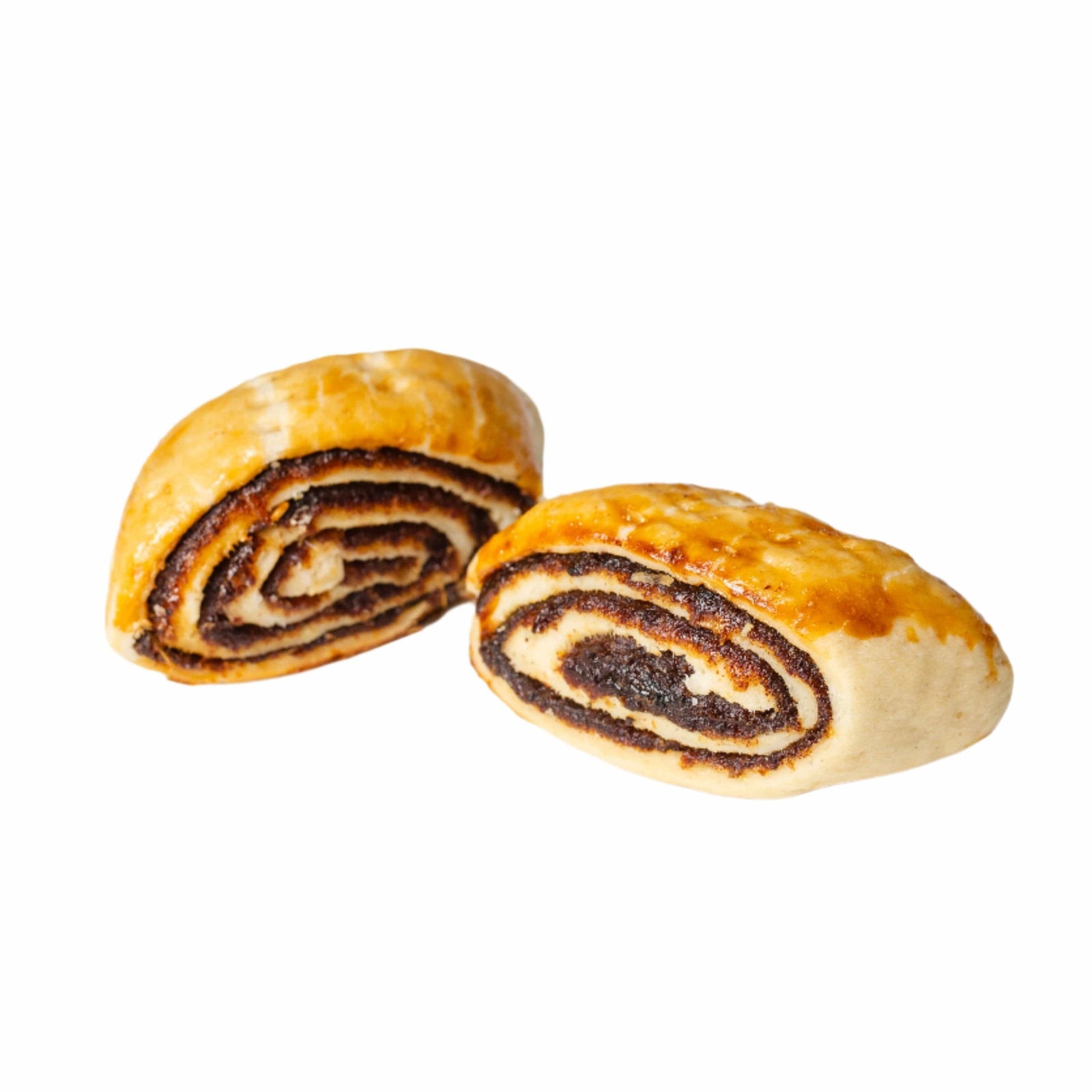 Kleicha date cookies — traditional Iraqi spiral pastry cookies filled with date and cardamom paste, baked golden