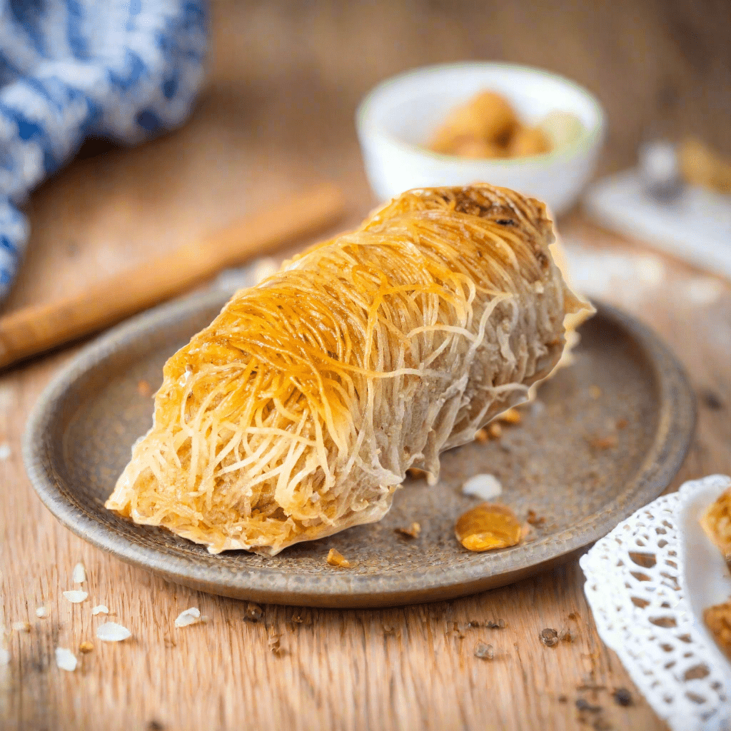 Al Hamdani Sweets Rolled Hair Walnut Baklava